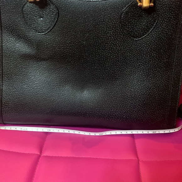Gucci Black Leather Bamboo Handle Bag - Picture 7 of 11